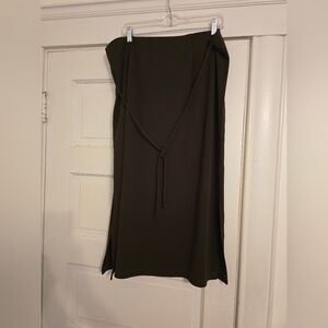 Dark Brown Sleeveless Dress